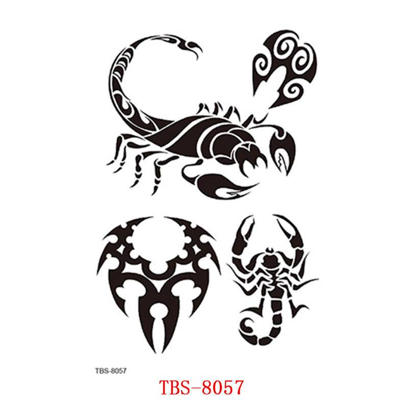 Waterproof Tattoo Sticker Totem Character Animal Tattoo Sticker Paper in Stock Wholesale Tattoo