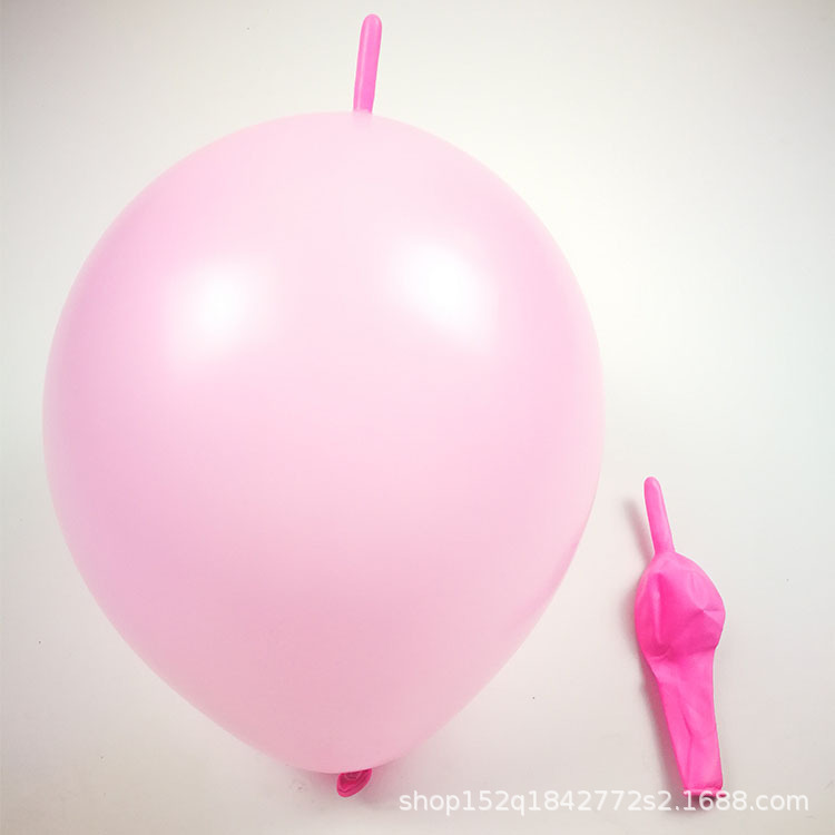 Wholesale 10-Inch Tail Balloon Wedding Room Wedding Proposal Birthday Party Layout Balloon Thickened Connection Decorative Balloon