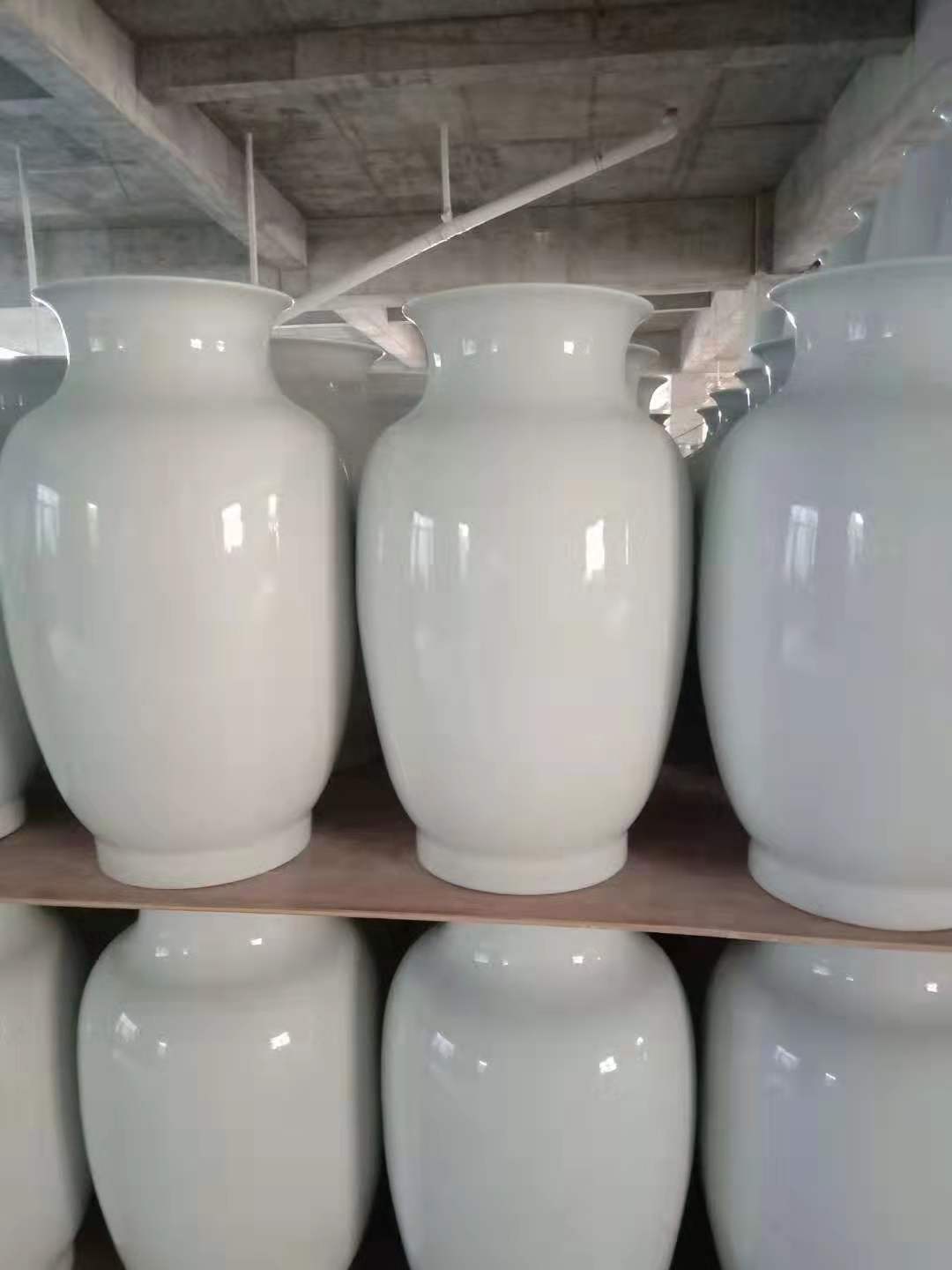 陶瓷素坯 白胎 纯白花瓶 釉上彩手绘花瓶 陶吧陶艺白胎白坯 花盆