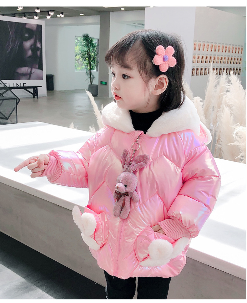 儿童棉服1女童棉衣2020新款3宝宝棉袄4女孩冬装5加厚外套6冬季7岁
