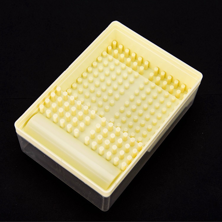 牙科168孔长方形车针盒高速专用车针消毒盒塑料放置盒可高温消毒
