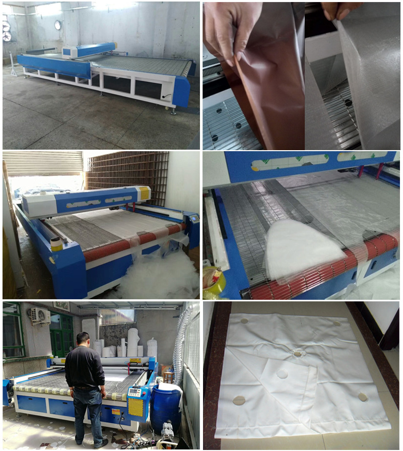 服装布料激光裁剪机全自动人造毛料服装激光裁床窗帘头激光切割机