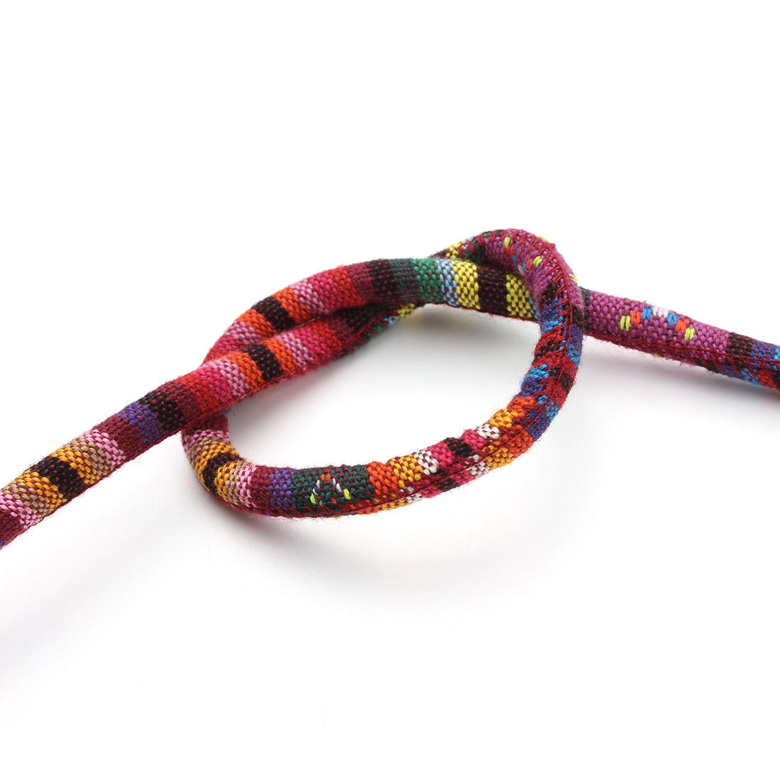 民族风包芯绳棉布包芯绳 diy手链编织6mm粗图案绳特色装饰车布绳