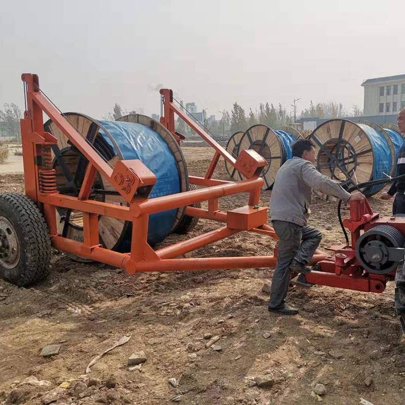 电缆拖车多功能电线盘拖车可定制5-10吨电缆炮车电力施工用放线车