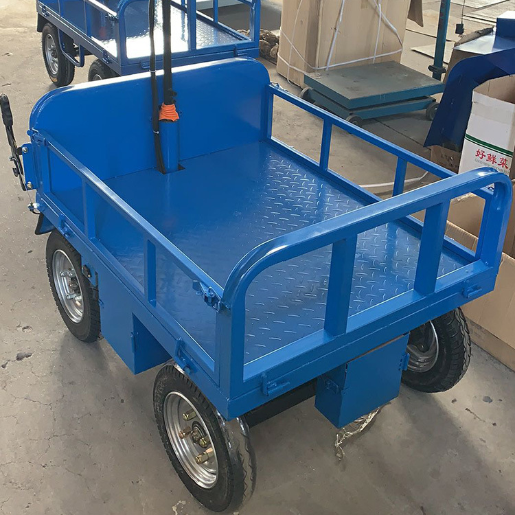 中旺机械电动四轮平板车 建筑工地电动平板车 小型四轮电动工具车