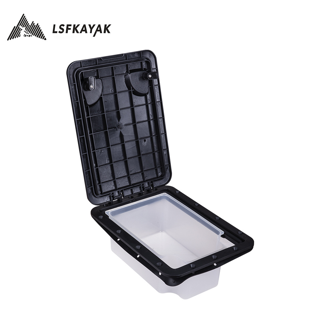 滚塑皮划艇方形配件 长方形舱盖 皮划艇中央舱盖 塑料船配件舱盖-阿里