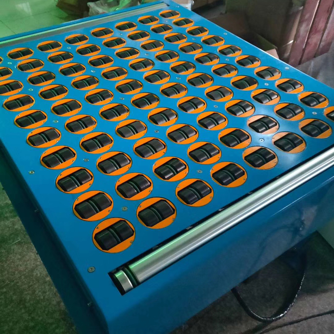 斜摆轮分拣机 物流快递自动斜轮分拣机 转向机 智能摆轮输送机