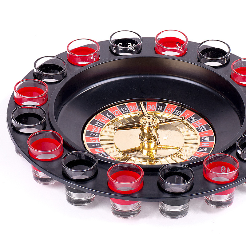 俄罗斯转盘 16杯喝酒游戏 6杯喝酒游戏 ktv酒吧转盘 聚会游戏道具