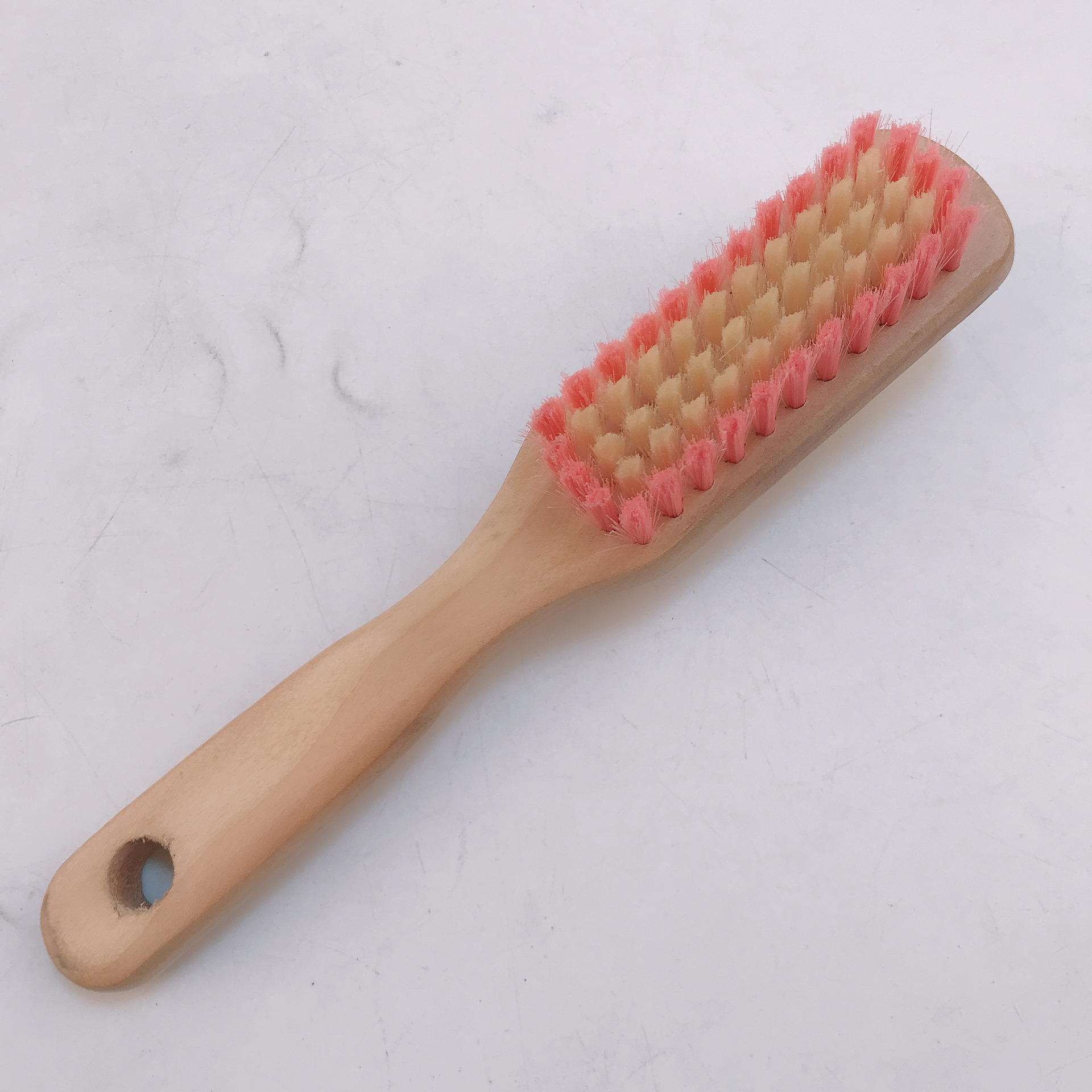 网红新款木柄鞋油刷两用清洁鞋油刷2元店两元店鞋油刷百货批发