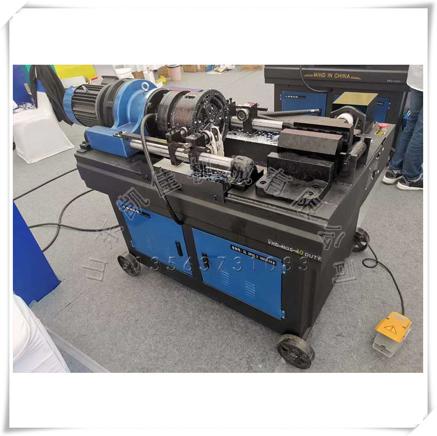 凯佳直螺纹钢筋滚丝机液压全自动套丝机钢筋连接套筒设备套丝机