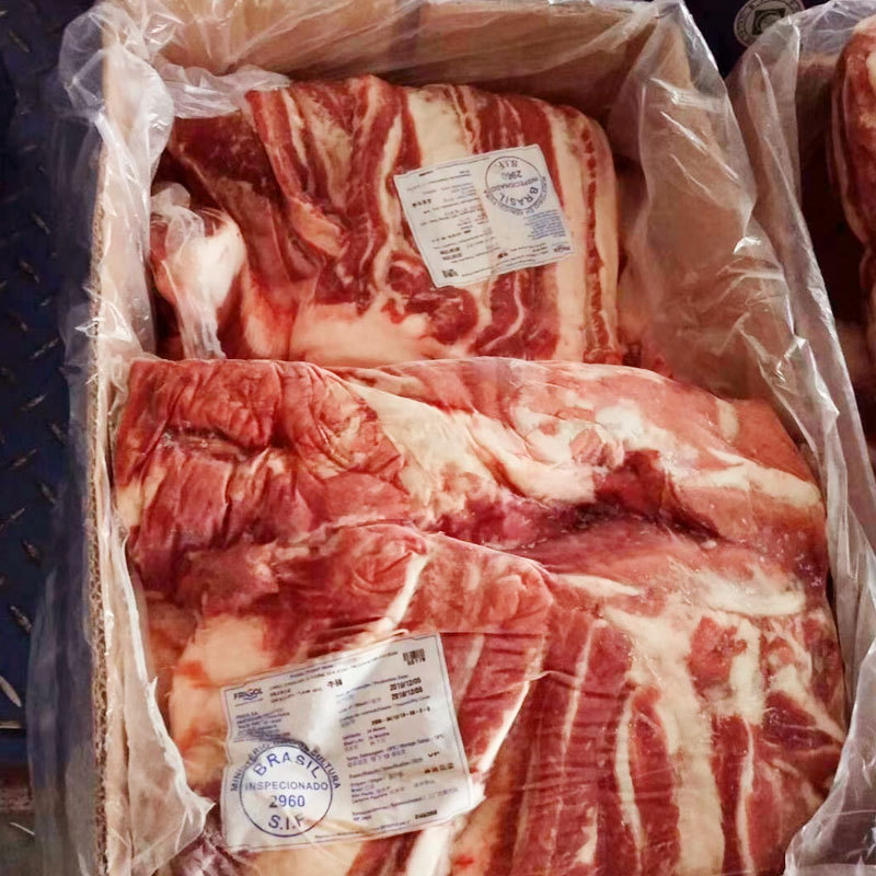 巴西冷冻去骨牛肉冷冻生鲜食材牛腩饭店拉面进口牛腹肉肋条牛腩