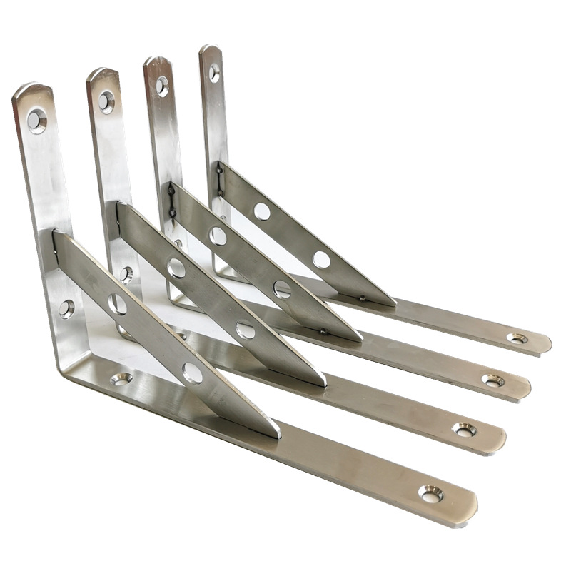 8寸不锈钢三角支架 层板固定架 三角架 墙壁固定置物架