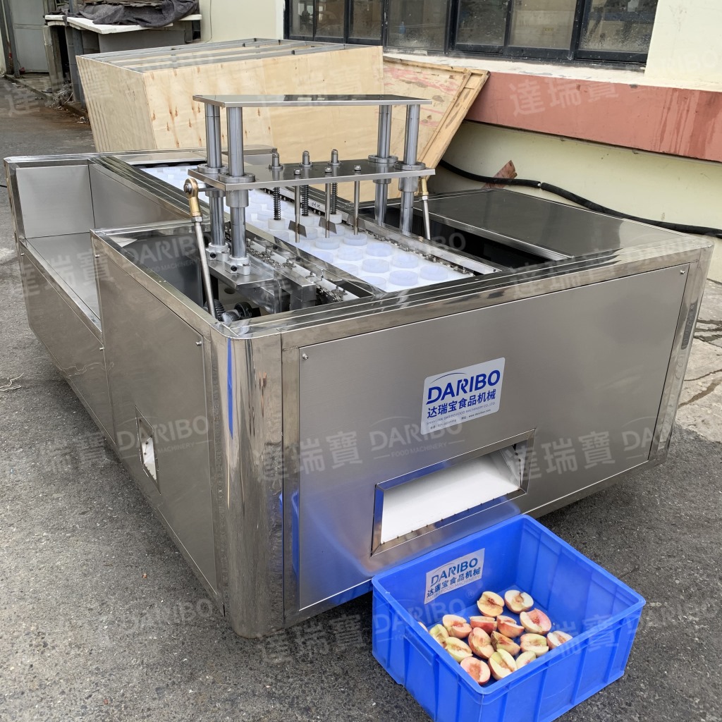 s桃全自动去核机大小通用 全自动黄桃 红桃去核机分瓣机冲核机