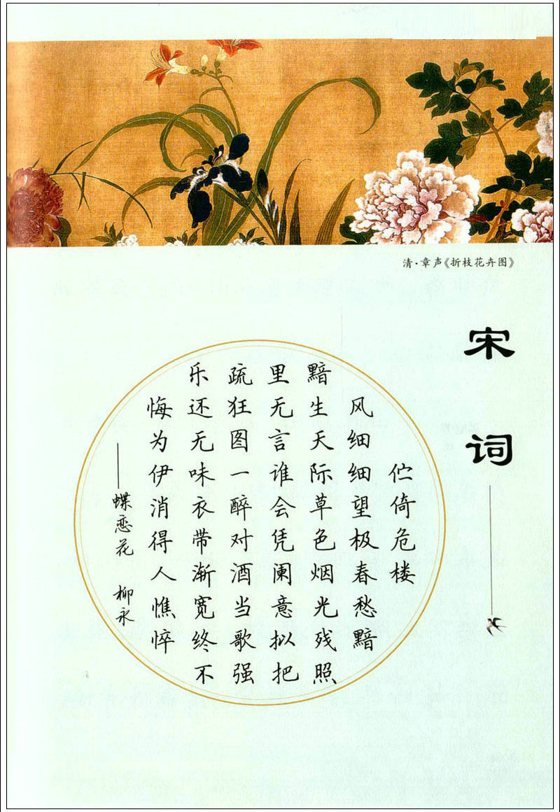 唐诗 宋词三百首精选 田英章楷书不蒙纸硬笔/钢笔书法描临练字帖