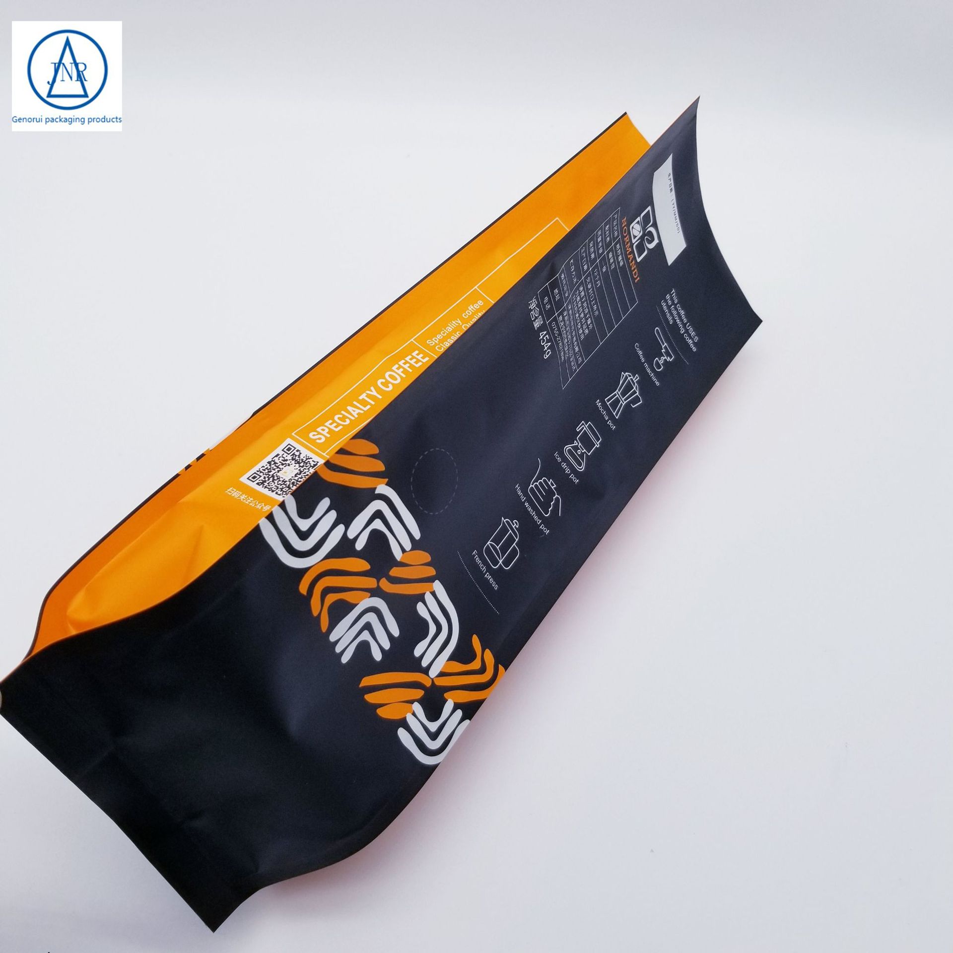 厂家现货风琴袋 定做咖啡茶叶粉末塑料包装袋定制铝箔背封自封袋