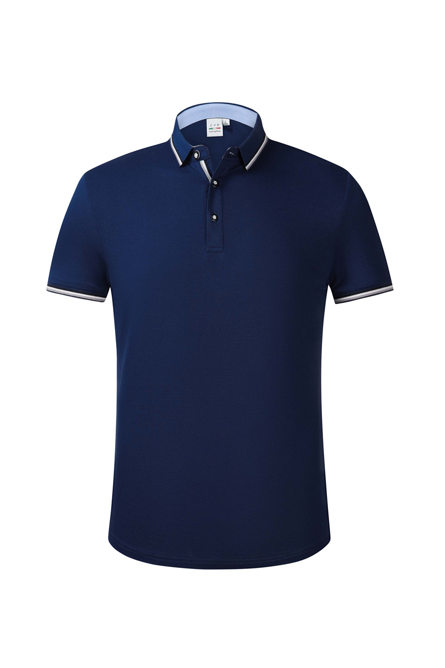 桑蚕丝短袖翻领polo衫定做 商务职员工作服办公室工衣t恤定制diy-阿里