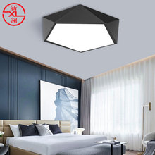 LED简约创意异形灯五边形吊线灯办公灯健身房卧室书房照明吸顶灯