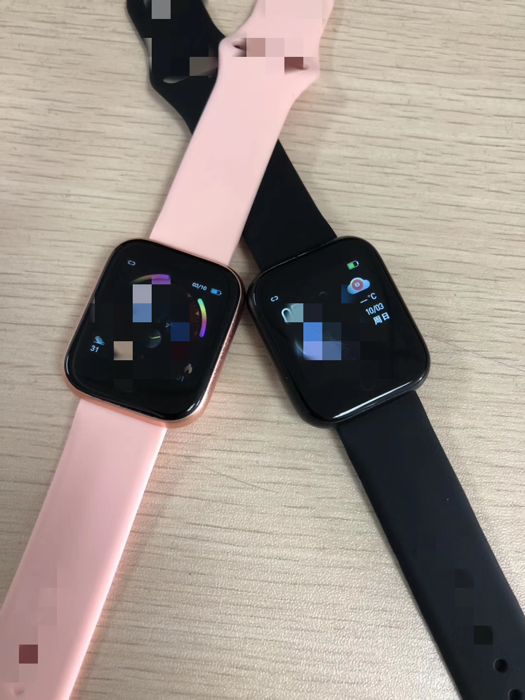 i5智能手环wearfit高亮屏ip67心率血压粉色女士黑色男士配置钢带