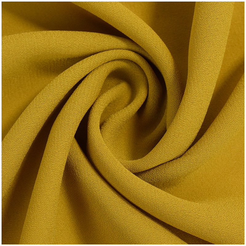 全涤素色雪纺 75d高捻乱麻雪纺面料 古装汉服休闲服面料 厂家直供