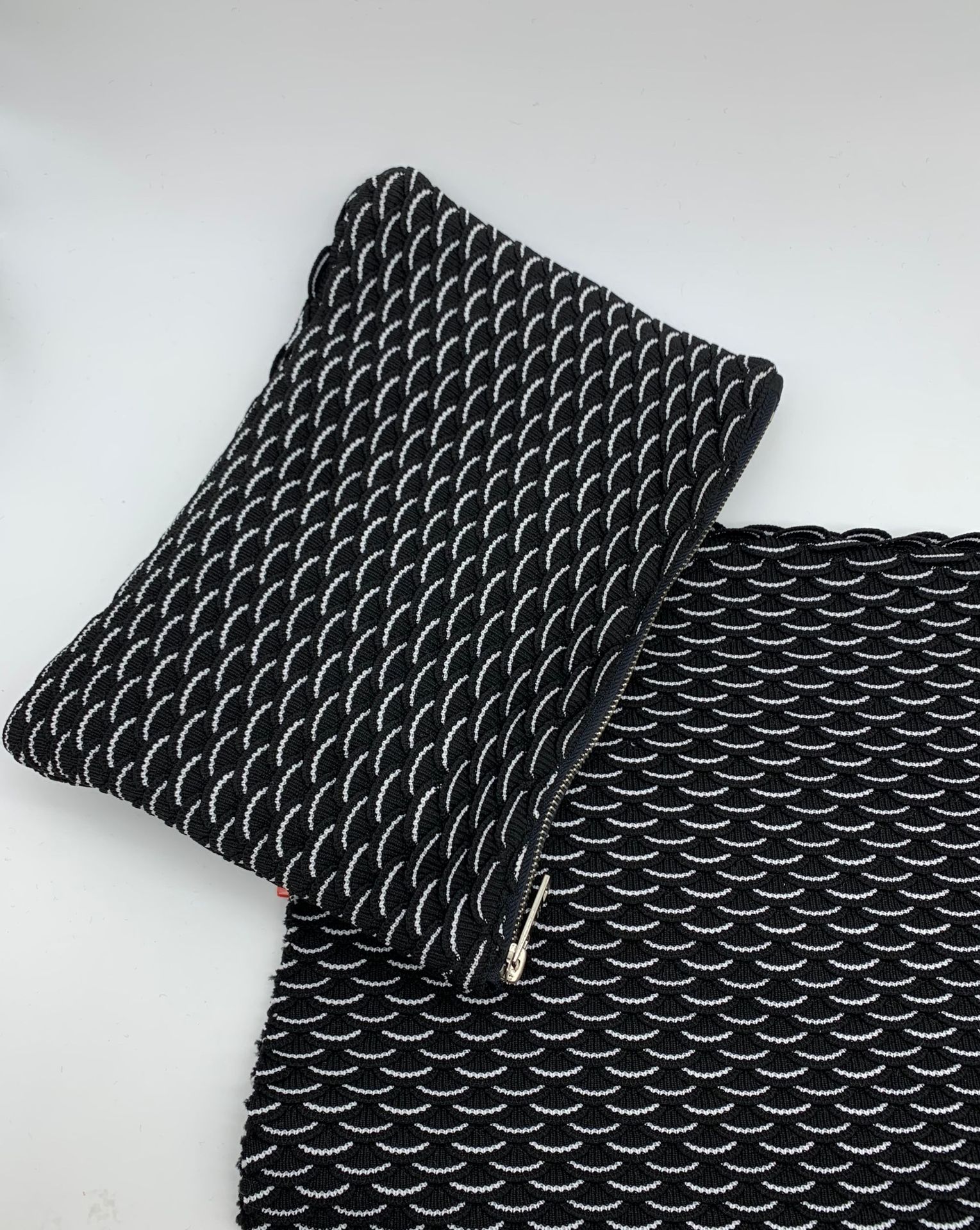 电脑3d特色环保飞织面料小批量定制自有工厂色织针织鱼鳞3d面料