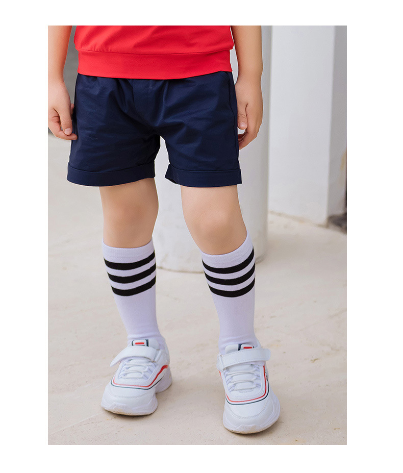 中小学生校服幼儿园园服夏装儿童条纹袜子中筒袜均码防臭透气长袜