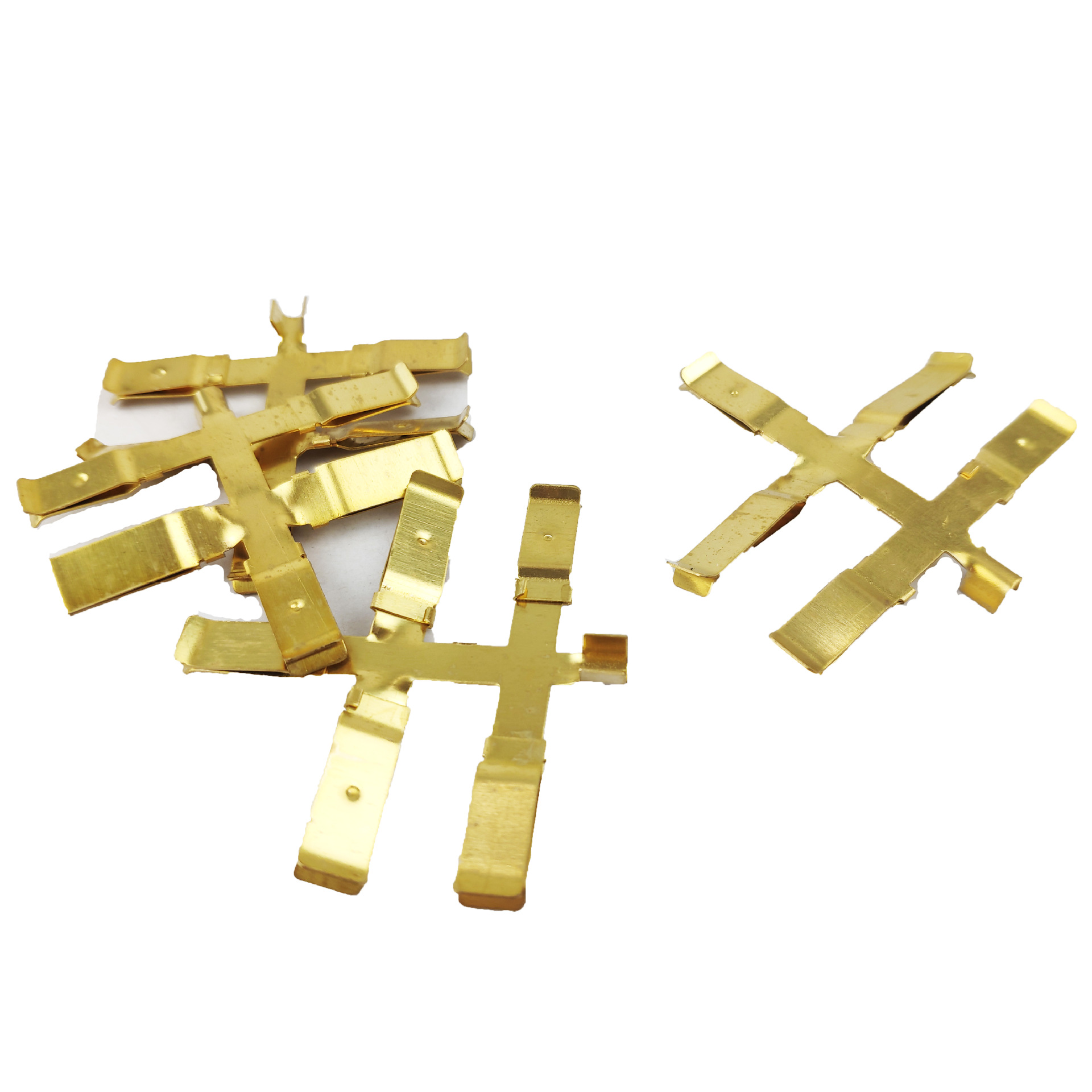 厂家供应 电源线多孔插头铜弹片导电片 五孔三孔插座配件 现货