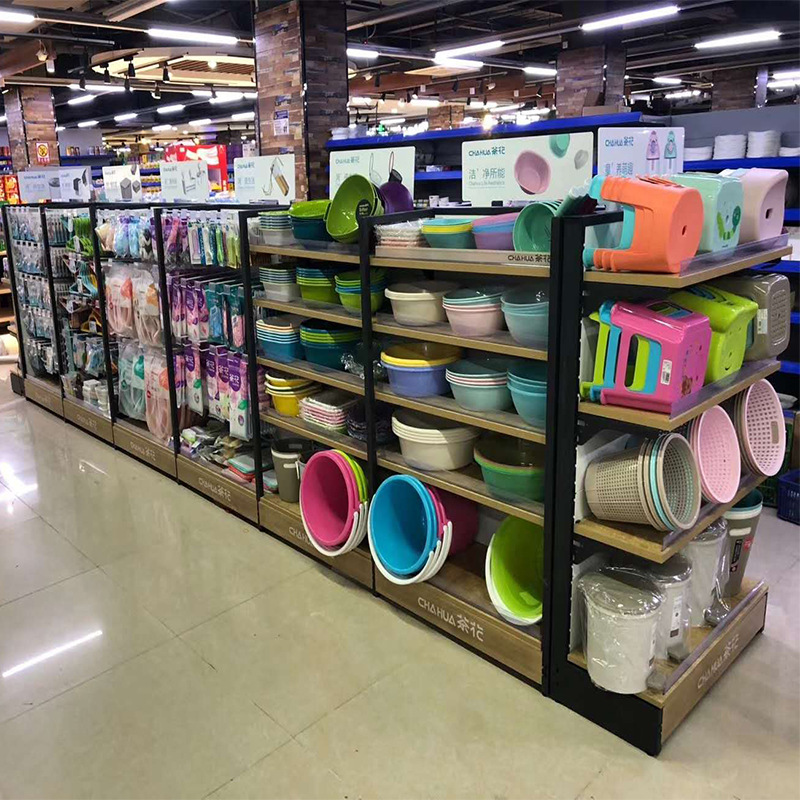 超市日用品货架商场百货食品货架精美便利店货架展示架厂家直销