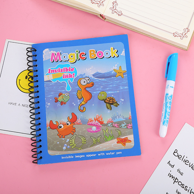 Magic Water Album Creative Children's Educational Clear Water Painting Sketch Book Repeated Use Magic Water Picture Book Wholesale