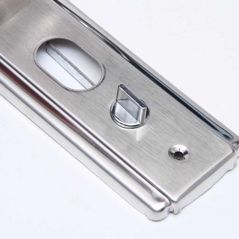 不锈钢多功能门锁配件通用型家居卧室厕所房门锁面板执手五金门配