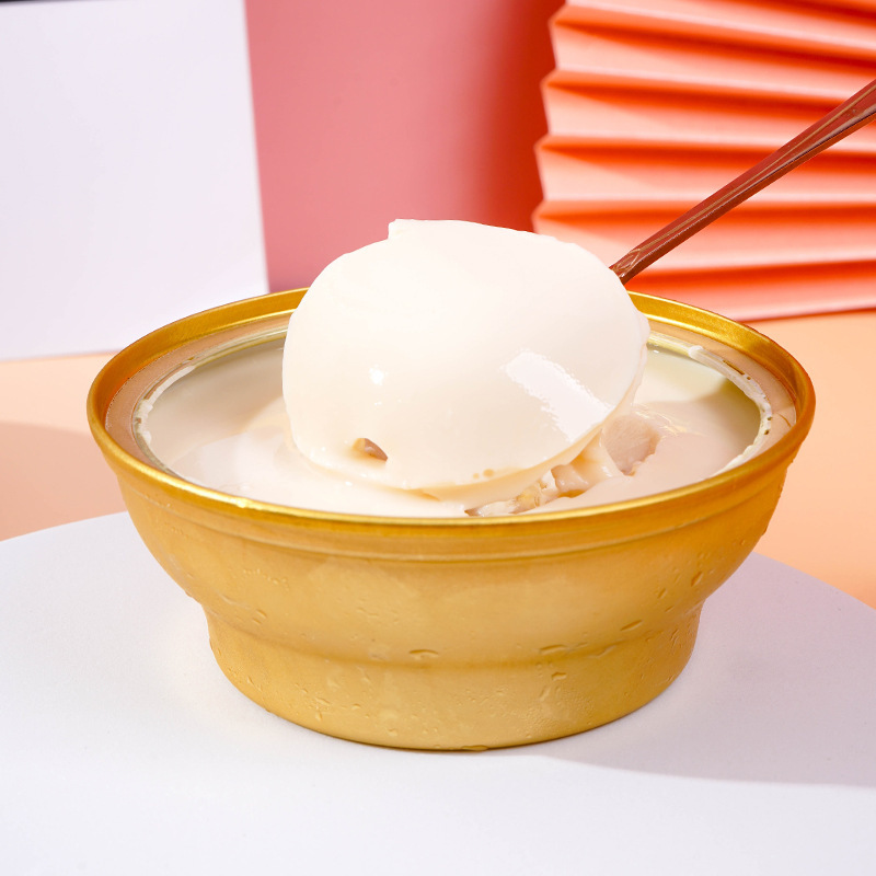 即食花胶奶冻150g碗装无腥味可定制贴牌牛奶鱼胶加工