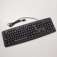 工厂供应瑞典文阿拉伯语法文意大利文黑色USB键盘