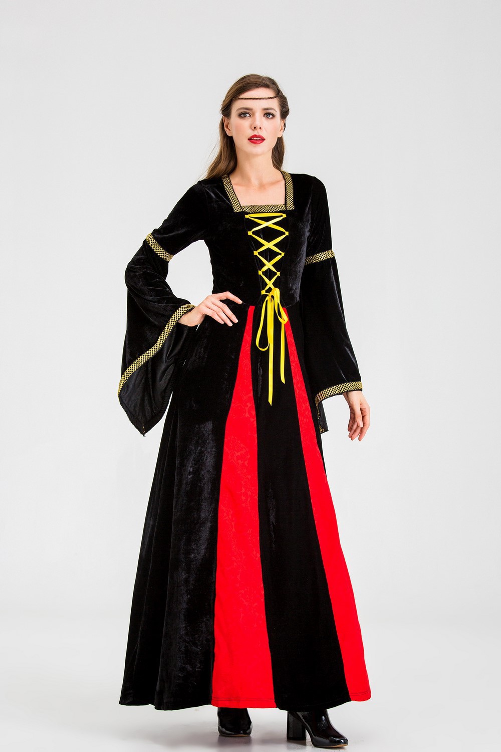 英国复古宫廷装夜店女王装万圣节服装演出服影视节目拍摄服装