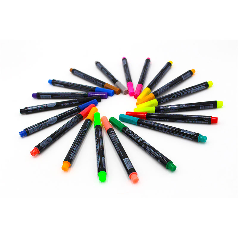 台湾simbalion雄狮布绘笔 tm-6 涂鸦画笔手绘t恤diy水洗不易掉色