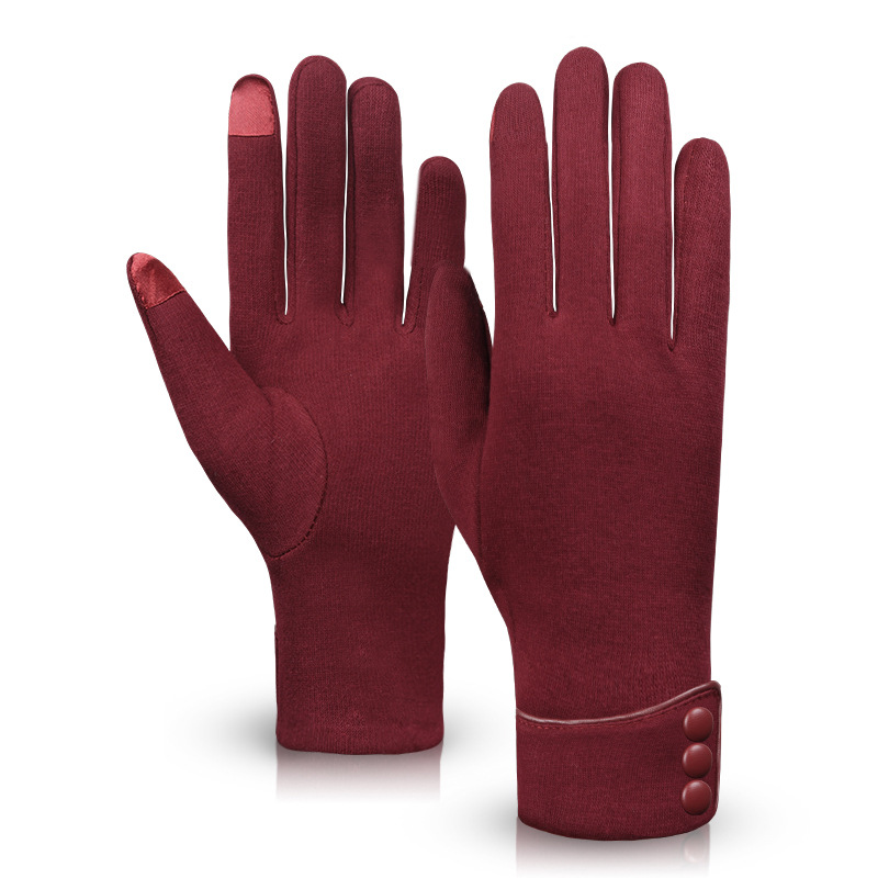 Winter Riding Thermal Fleece Gloves Spun Velvet Gloves Touch Screen Gloves Women's Outdoor Gloves plus Velvet Gloves Winter