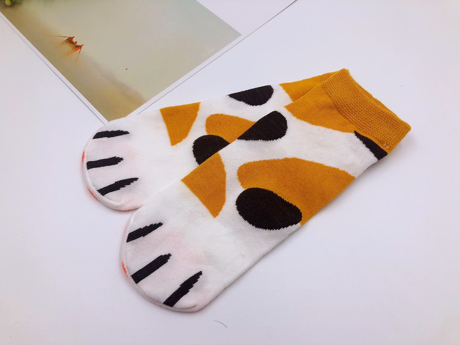 猫爪船袜可爱猫咪肉垫船袜女士短袜