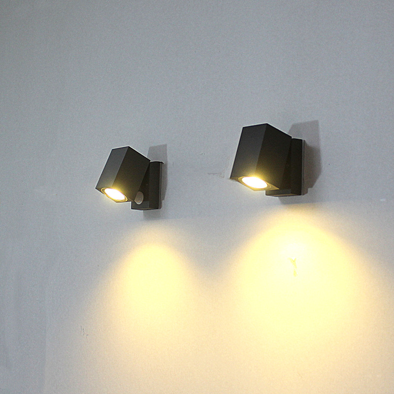 新款户外防水大功率射灯室外可调角度壁灯gu10光源别墅造型投光灯