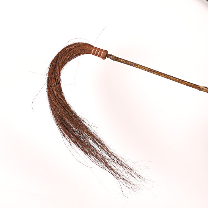 太极拂尘棕丝 紫竹棕毛拂甩子道教法器 扫浮尘 茶室装饰道具包邮