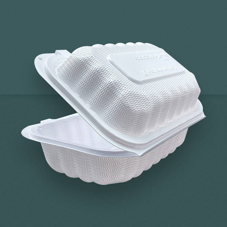 汉堡餐盒包装盒定制长方形对折吸塑盒果蔬食品包装盒烘焙生鲜包装