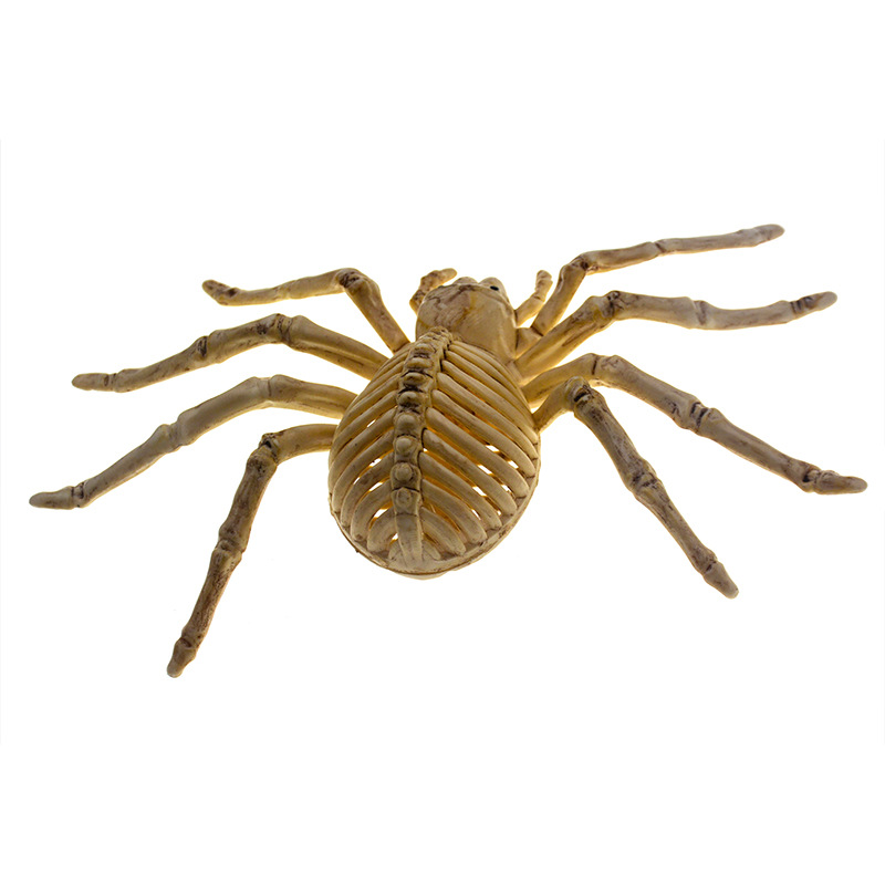 万圣鬼屋装饰蜘蛛骨架鬼节恐怖整人玩具骨架蜘蛛化妆舞会装扮蜘蛛