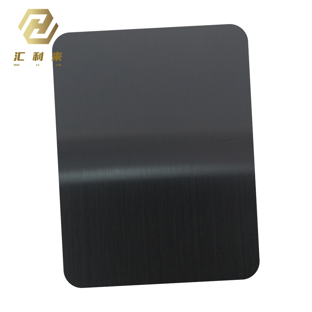 灰钢拉丝不锈钢 304灰色拉丝不锈钢板真空电镀拉丝黑灰钢板加工