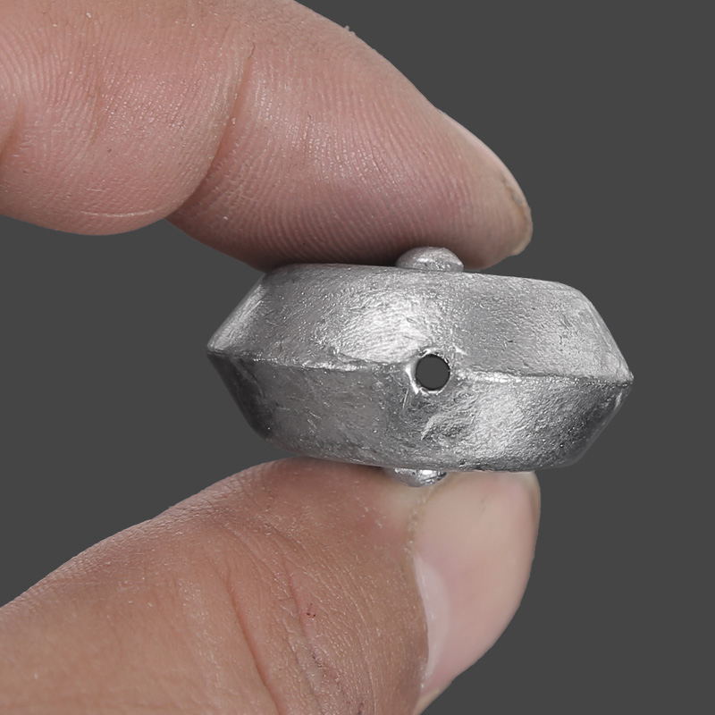 鸡心形通心钓鱼铅坠 刻度铅空心铅坠 淡水海钓渔坠 通心铅坠