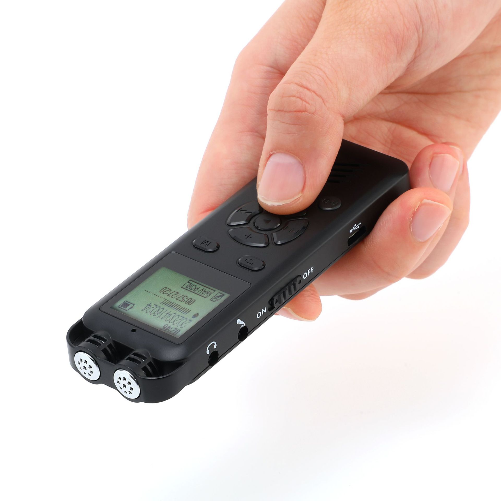 新科录音笔隐形微型录音器高清超长待机磁吸便携隐蔽录音设备v-01