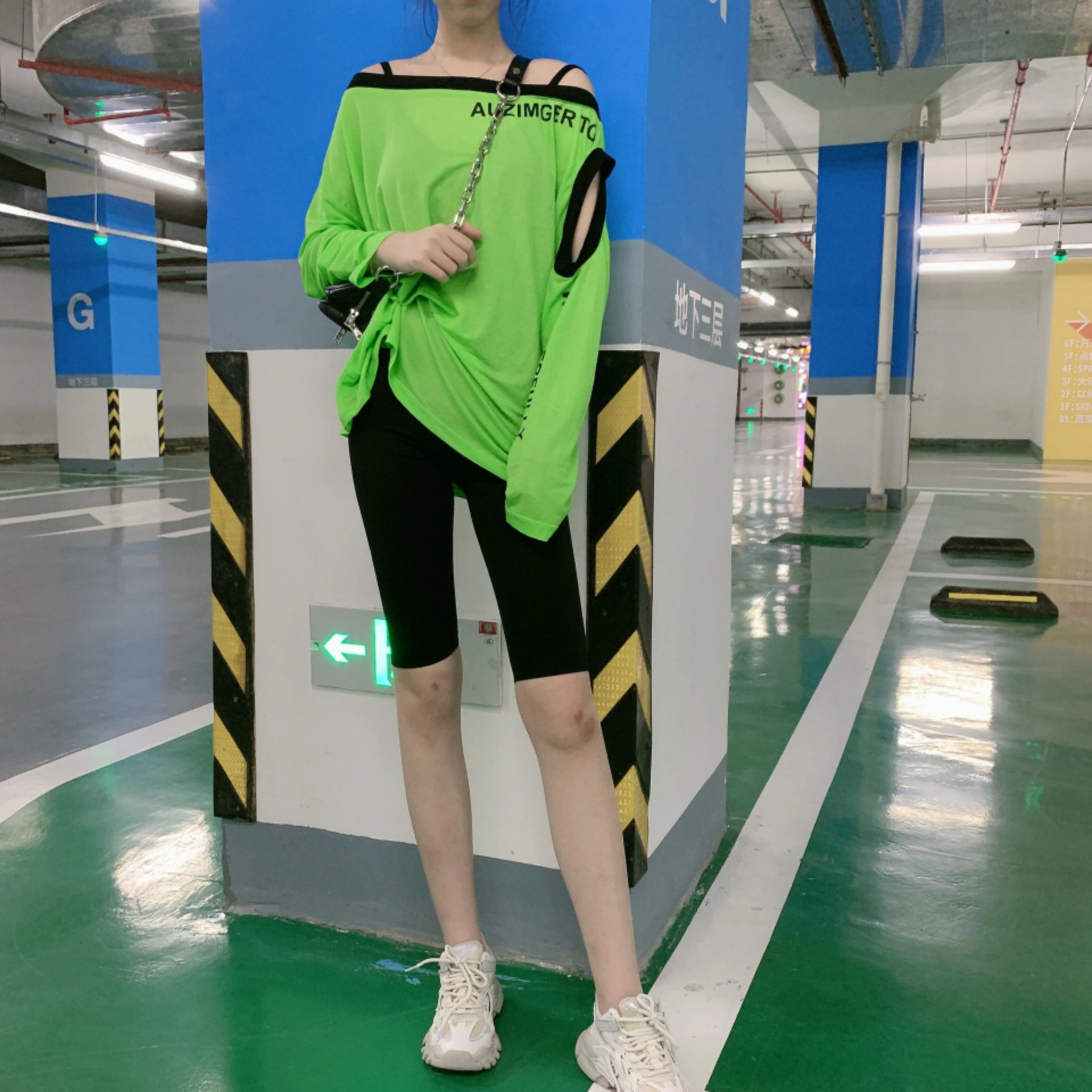 justcc健身裤瑜伽收腹提臀高腰五分裤网红卡卡同款骑行裤安全裤女