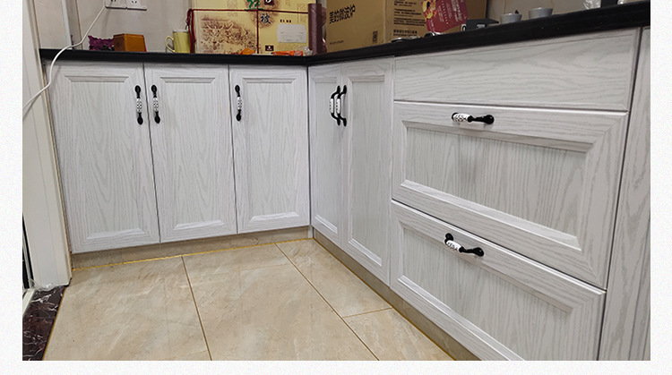 厨柜定制厂家直订全铝合金橱柜门板简约橱柜鞋柜衣柜定制全铝橱柜