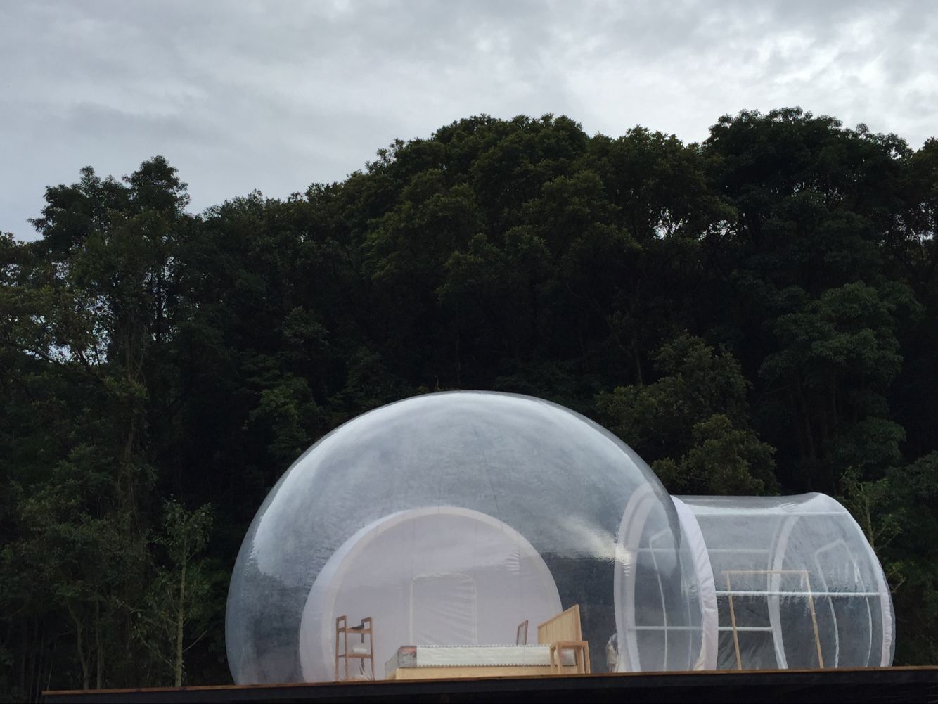 定制充气泡泡屋酒店民宿星空展览帐篷度假景区户外露营透明气泡屋
