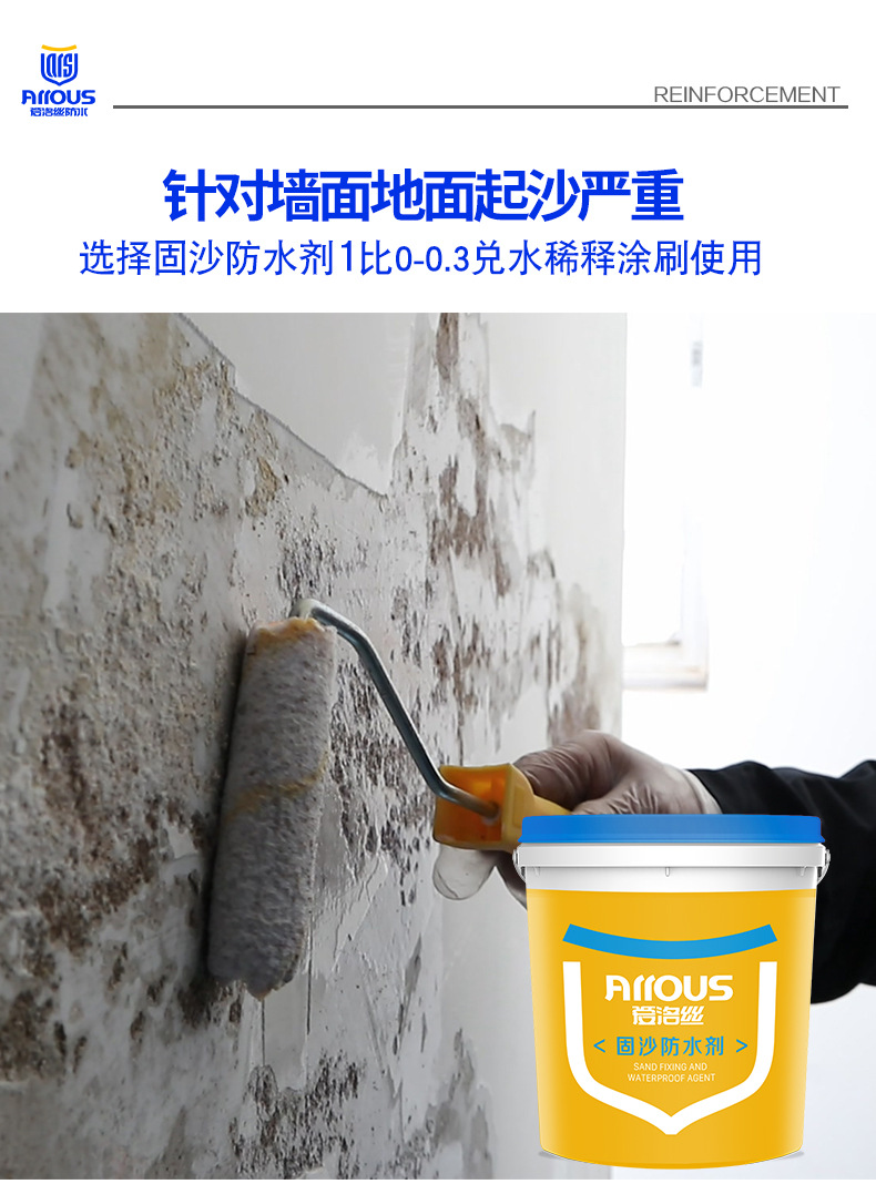 墙固地固固沙剂混凝土界面剂防霉墙面加固剂地面抑尘剂界面处理剂