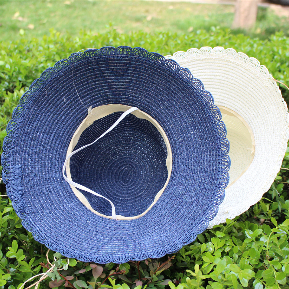 Fashion Simulation East China Beach Hat Summer Women's Sun Protection All-Matching Sun-Proof Hat Seaside Beach Straw Hat