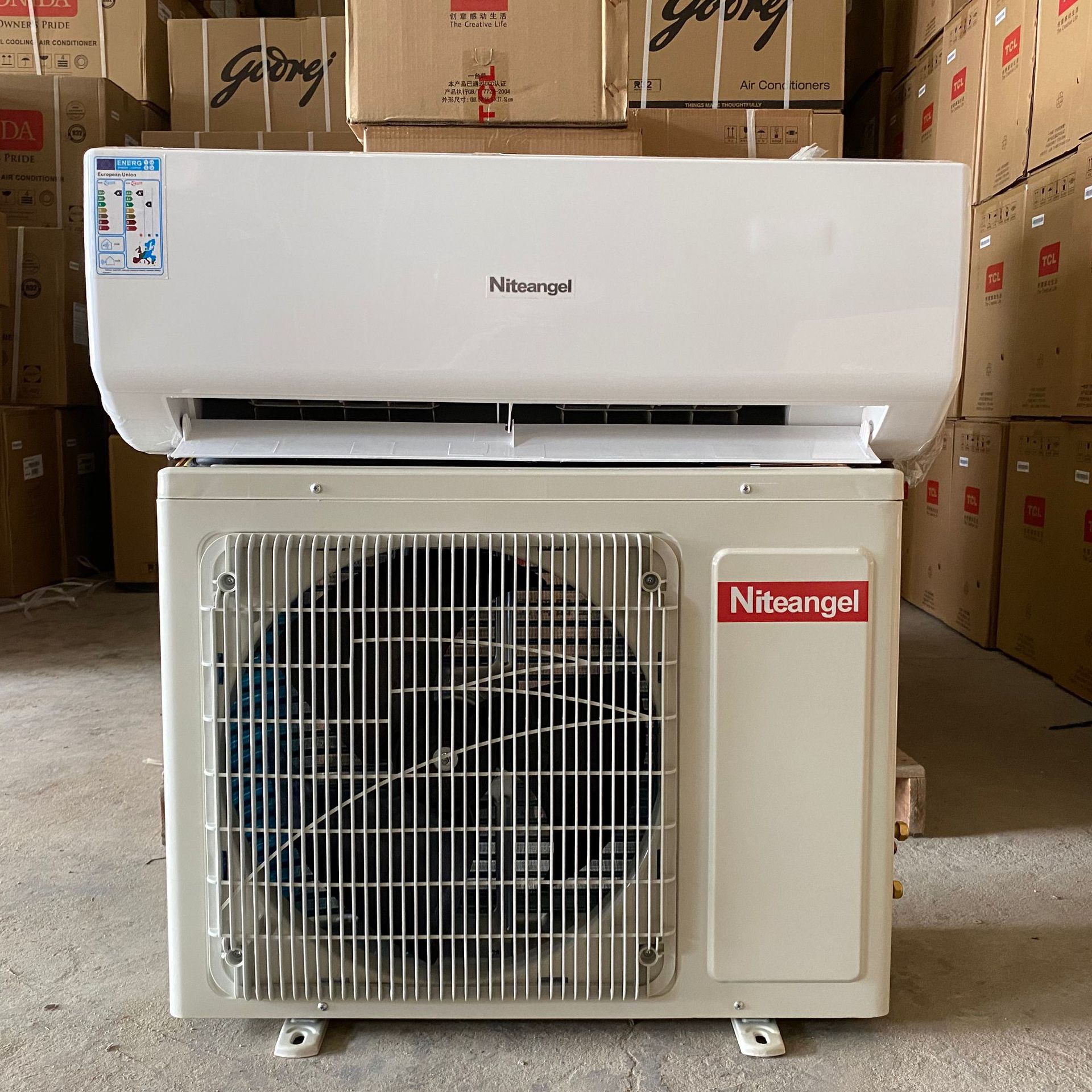 全新冷暖定频空调挂机分体挂壁式房间空调器1.5p