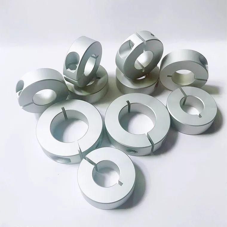 铝合金轴承隔圈开口固定环止动环夹紧环夹轴器轴套不锈钢管固定环