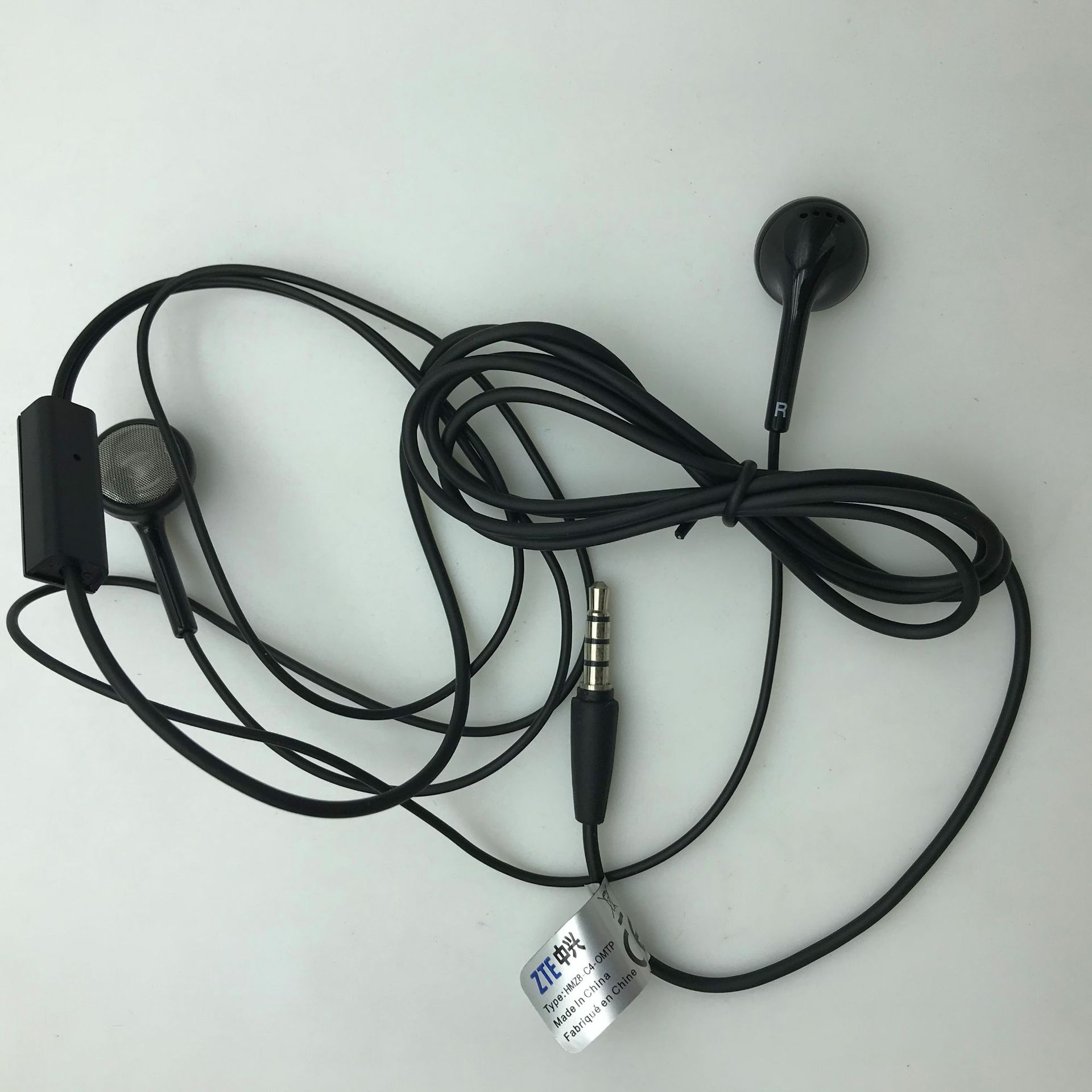 原装中兴手机耳机平耳式长短线3.5mm